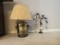 Lamp and bird decor