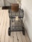 Metal outdoor cart and clay pot