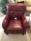 Red recliner chair