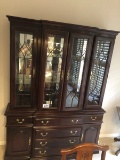 Wood china cabinet