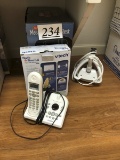 V tech phone, neck massager, baby moniter