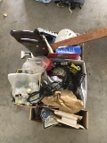 Hand saws, misc. electical items,