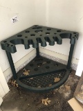 Garden tool rack, plastic