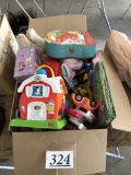 Box of kids toys