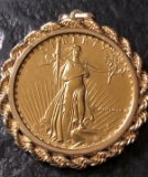 Liberty coin set with a