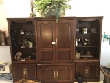 Wood entertainment center