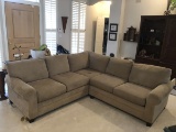 Tan sectional couch