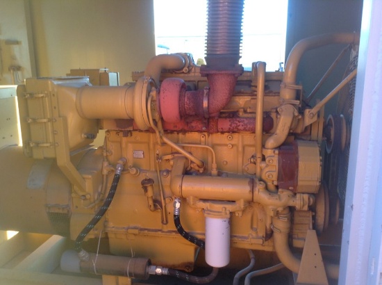 60 KW Generator 500 Gallon Diesel Tank, Mounted on 20' Steel Dog House with
