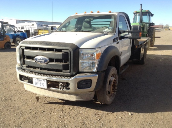 2011 Ford F-450 Single Cab Flatbed Dually Less than 15,000 miles on new tur