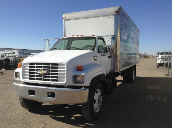 1998 Chevrolet C6500 Box/Insulation Truck w/Attic-Matic Insulation Blower a