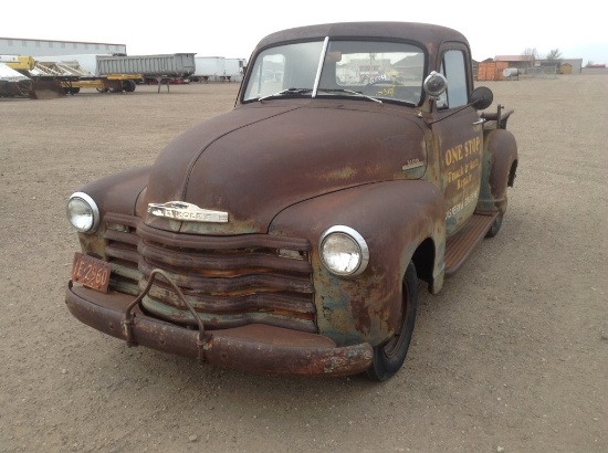 1950? Chevrolet 3100 Single Cab Truck rwd Inline 6 , Fuel Type: G . Transmi