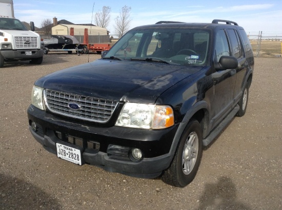 2003 Ford Explorer SUV RWD V6, 4.0L , Fuel Type: F , Transmission: A5 , Col