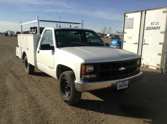 2000 Chevrolet 3500 Single Cab Service Truck rwd V8 , Fuel Type: G , Transm