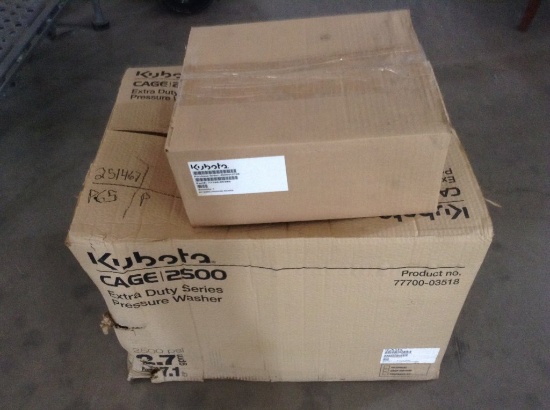 Kubota Cage 2500 Pressure Washer NEW IN BOX w/Wheel Kit NEW IN BOX w/Wheel