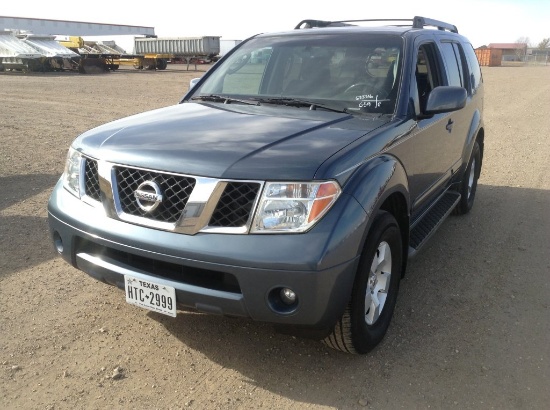 2007 Nissan Pathfinder SUV RWD V6, 4.0L , Fuel Type: G , Transmission: A5 ,
