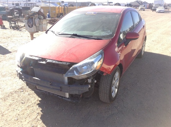 2013 Kia Rio Sedan Car FWD I4, 1.6L , Fuel Type: G , Transmission: A6 , Col