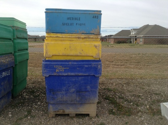 (7) Plastic Storage Cubes