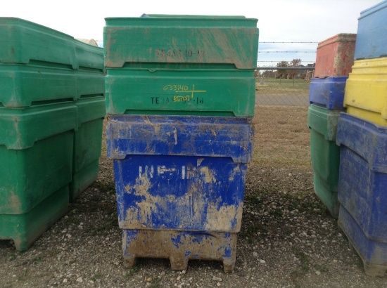 (8) Plastic Storage Cubes