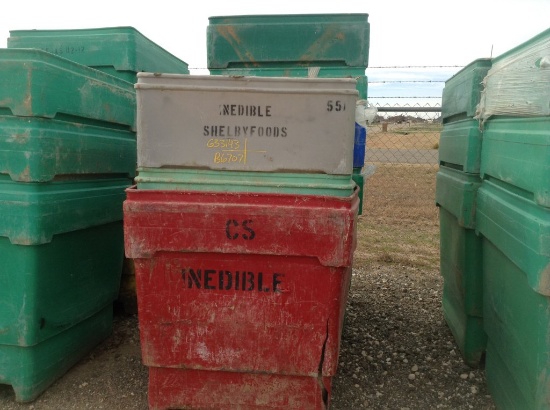 (7) Plastic Storage Cubes