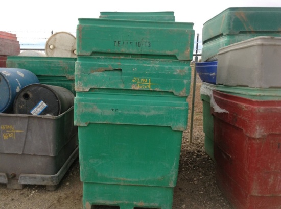 (6) Plastic Storage Cubes