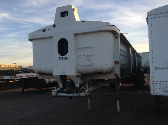 1995 Clement End Dump , Length: 40' , Dual Tandem Axle , 5th Wheel , Color: