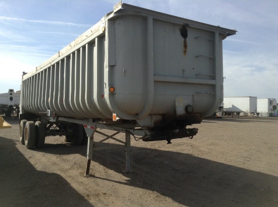 1980 Hobbs End Dump Trailer , Length: 30' , Dual Tandem Axle , 5th Wheel ,