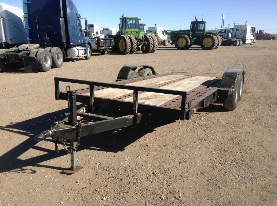 Shopmade Car Hauler Length: 16' , Tandem , Bumper Hitch , Color Black Lengt