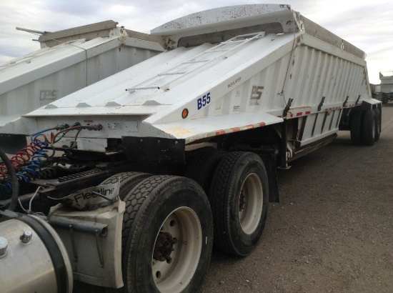 2005 CPS Belly Dump Trailer , Length: 40' , Dual Tandem Axle , 5th Wheel ,