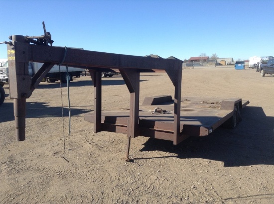 18' Goose Neck Shopmade Flatbed Trailer S.N. NVSN *NO TITLE* S.N. NVSN *NO