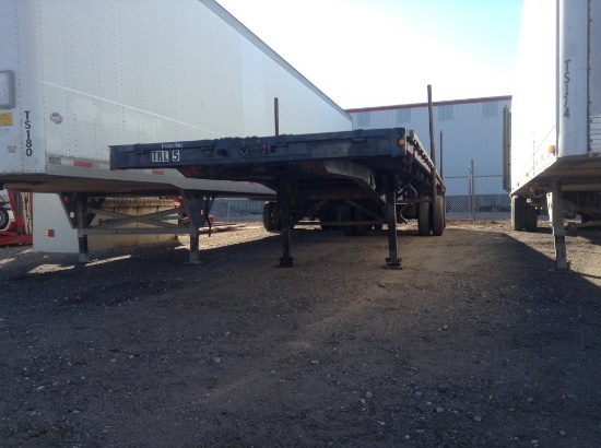 1991 Fontaine Flatbed Trailer Wood Decking , Length: 40' , Dual Tandem , 5t