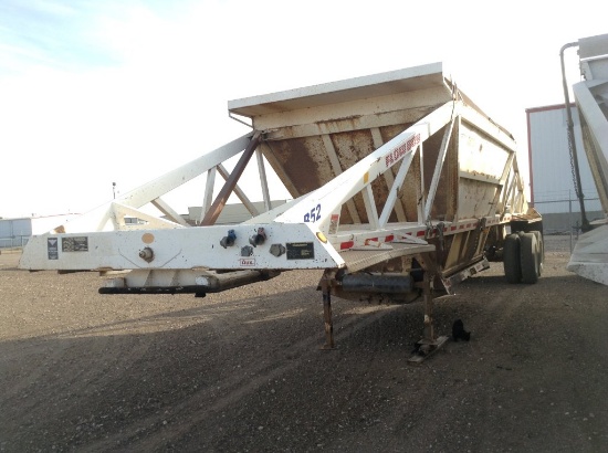 2002 Flow Boy Belly Dump Trailer , Length: 40' , Dual Tandem Axle , 5th Whe