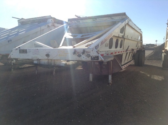 2002 Flowboy Belly Dump Trailer , Length: 40 , Dual Tandem Axle , 5th Wheel