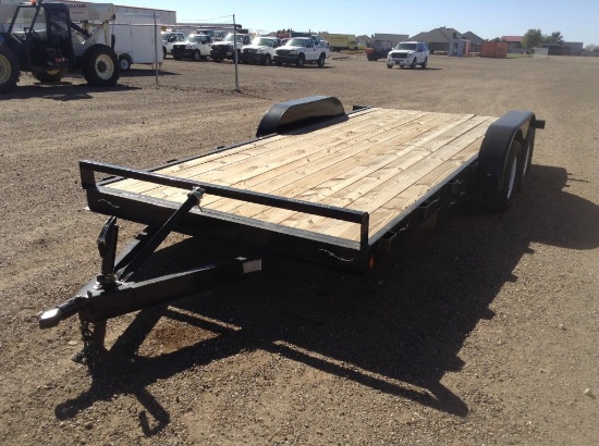 2017 Top Line Flatbed Dovetail Trailer , Length: 18' , Tandem , Bumper Pull