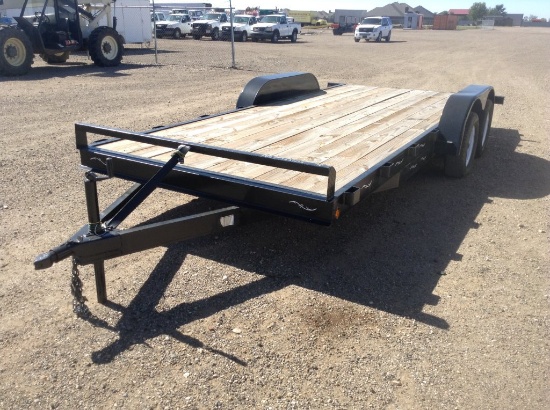 2017 Top Line Flatbed Dovetail Trailer w/Ramps , Length: 18' , Tandem , Bum