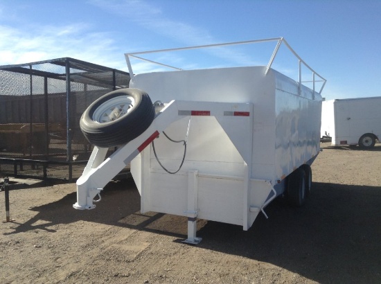 Shopmade Enclosed Trailer , Length: 16' , Tandem , Gooseneck , Color: White