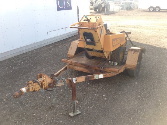 Case 60 Walk Behind Trencher w/Trailer Serial No. JAF0073244, Mounted on Si