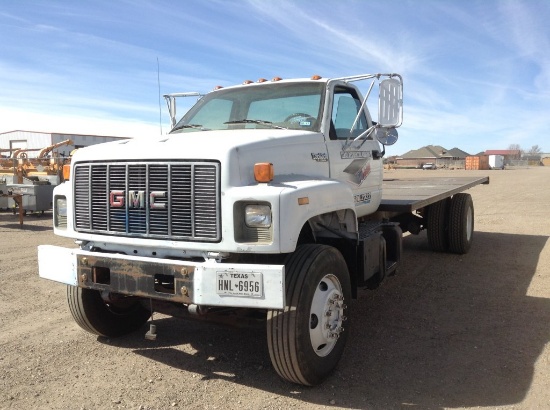 1995 GMC Top Kick Single Cab Flatbed Truck