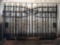 20' Heavy Duty Bi-Parting Wrought Iron Gates