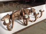 Ornate 4 Globe Wall Light