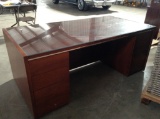 Office Desk W/ Glass Top