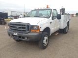 1999 Ford F-450 Single Cab Service Crane Truck