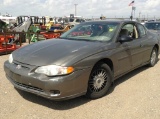2001 Chevrolet Monte Carl Coupe Car