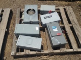 (6) Small Electrical/Breaker Boxes