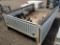 White Ford Pickup Bed w/Damage and No Tailgate