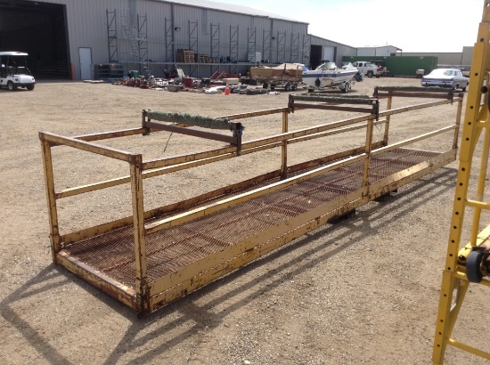 4'x20' Personal Forklift Basket w/Tie Down Clamps