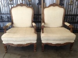 (2) Upholstered Arm Chairs