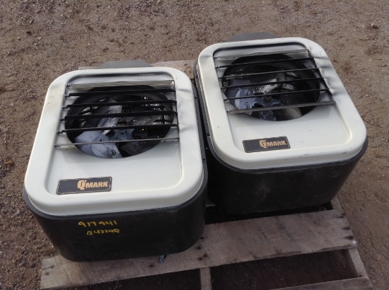 (2) QMark Electric Hangin Unit Heaters