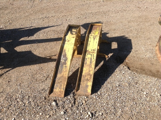 Set of Yellow Metal Ramps