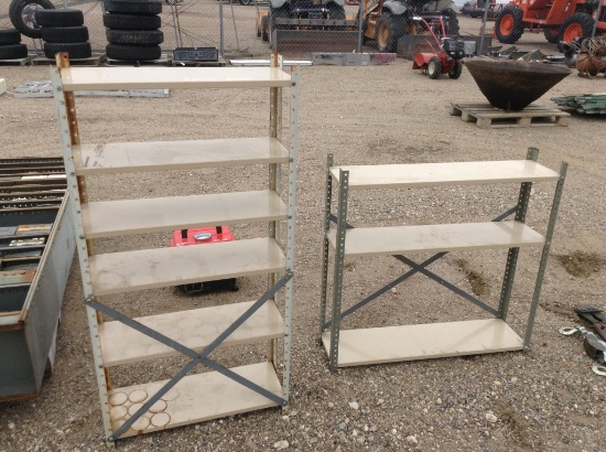2 Metal Shelving Units
