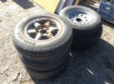 6 misc. tires/wheels used